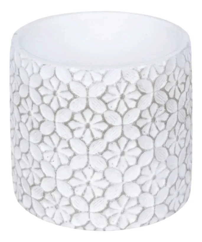 MACETA DECORATIVA DISEÑO FLORAL MACETERO ESTILO NORDICO JHN - 1