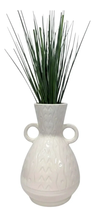 JARRON DECORATIVO DOBLE ASA RELIEVE GEOME TRICO LUJO AJ - 2
