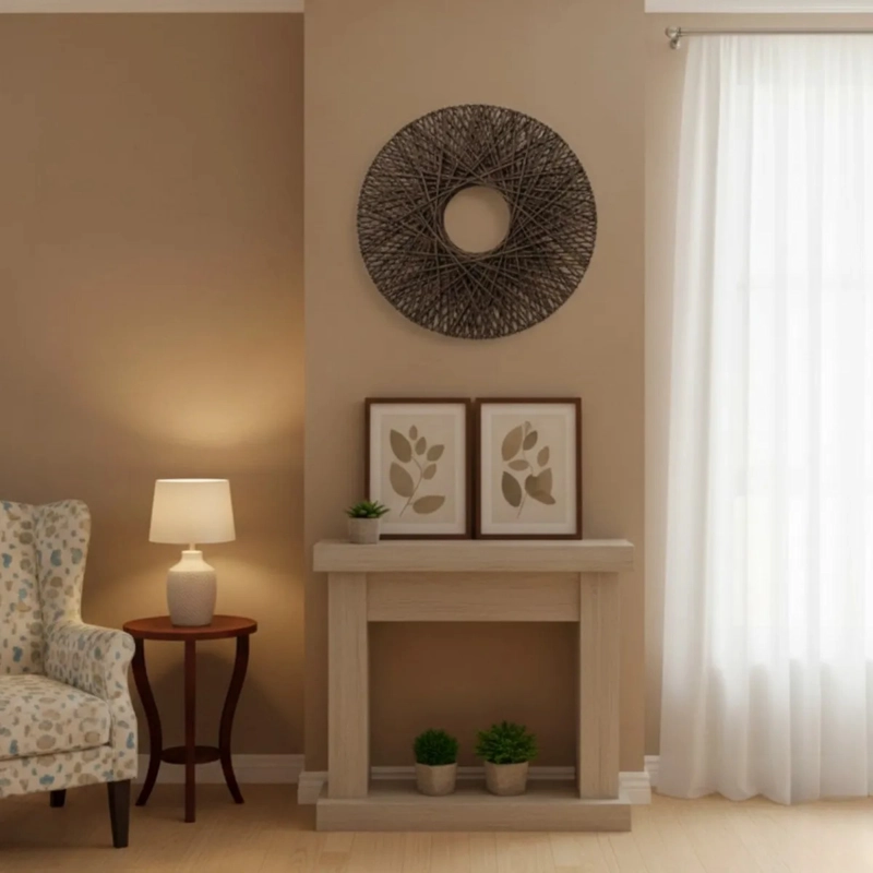 ARO DECORATIVO PARED ENTRELAZADO ARTESANAL MODERNO AJ - 10