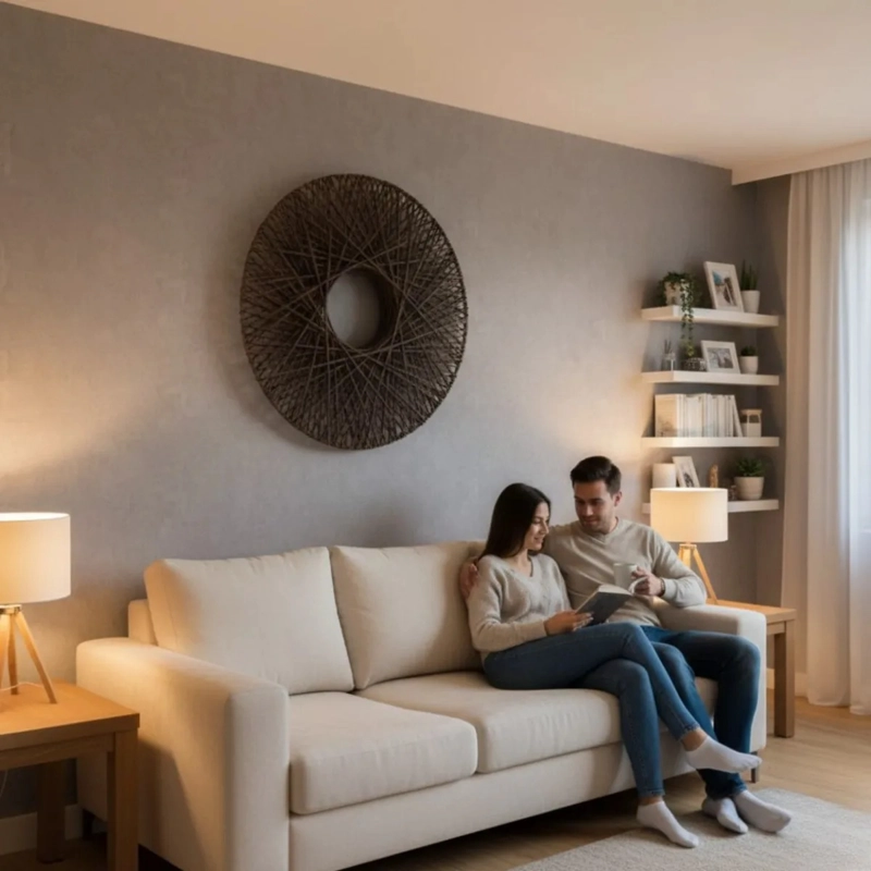 ARO DECORATIVO PARED ENTRELAZADO ARTESANAL MODERNO AJ - 3