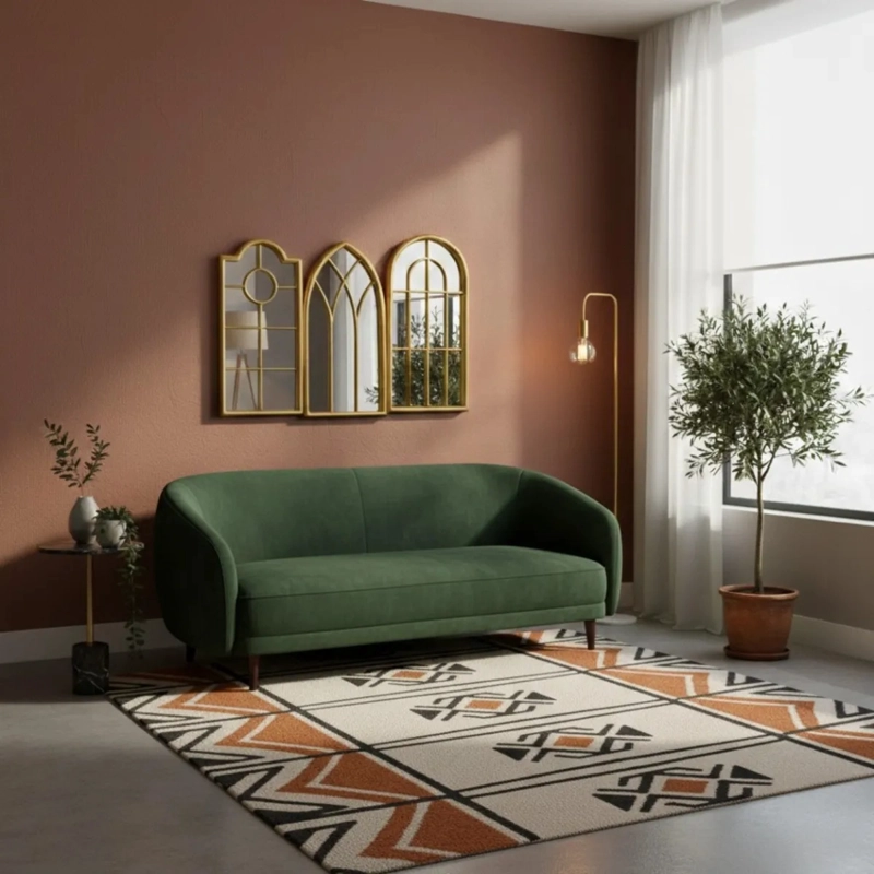 SET ESPEJOS MURALES VENTANAS LUZ ESTILO CATEDRAL AJ - 7