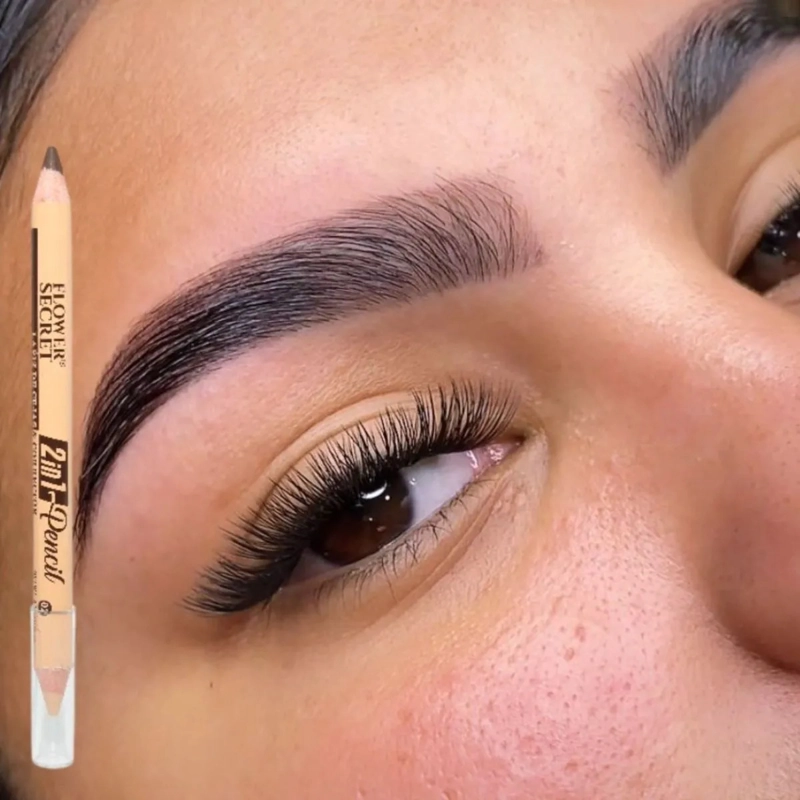 SET 6 LAPICES CEJAS CORRECTOR DUAL EFECTO MICROBLADING ALJ - 5