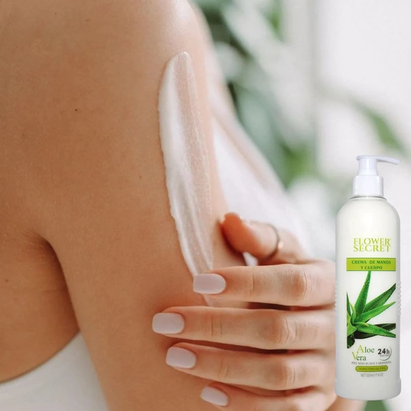 SET 2 CREMAS HIDRATANTE CUERPO ALOE VERA HIDRATACION 24H LAU - 8