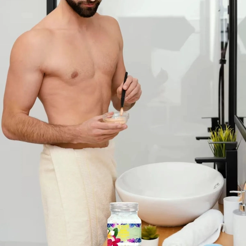 SET 2 CREMA EXFOLIANTE CORPORAL COLAGENO PARA HOMBRES LAU - 8
