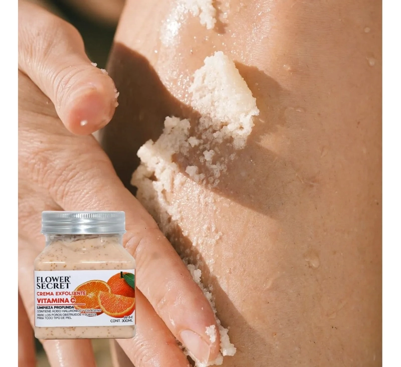 SET 3 CREMAS EXFOLIANTES CORPORAL VITAMINA C FRESAS LAU - 6
