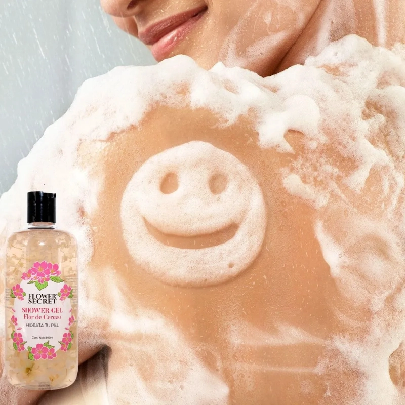 SET 4 GEL DE DUCHA FLOR DE CEREZO HIDRATA TU PIEL LAU - 2