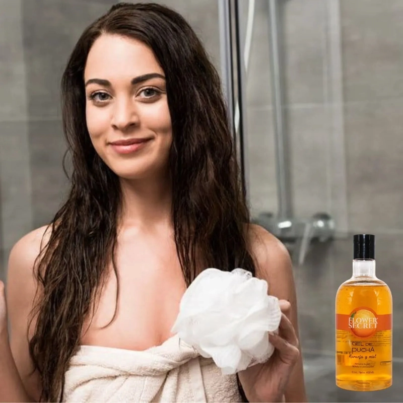 SET 3 GEL DUCHA NUTRITIVO FRESA CENTELLA, NARANJA  MIEL LAU - 5