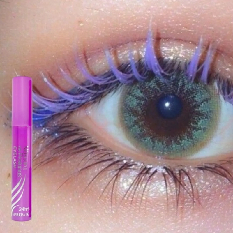 PAQ 24 MASCARAS PESTAÑAS MORADO PRUEBA AGUA VOLUMEN 24H ALJ - 8