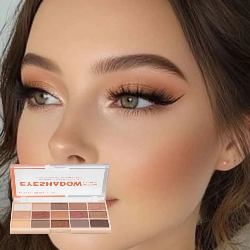 PALETA SOMBRAS OJOS 15 TONOS PIGMENTACION PROFESIONAL ALJ - 8