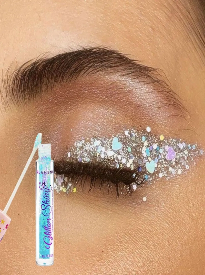 PACK 4 SOMBRAS DE OJOS GLITTER LIQUIDA BRILLO MAQUILLAJE LAU - 5
