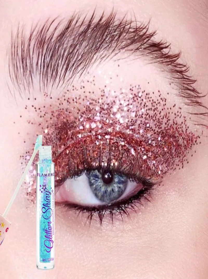 PACK 4 SOMBRAS DE OJOS GLITTER LIQUIDA BRILLO MAQUILLAJE LAU - 8