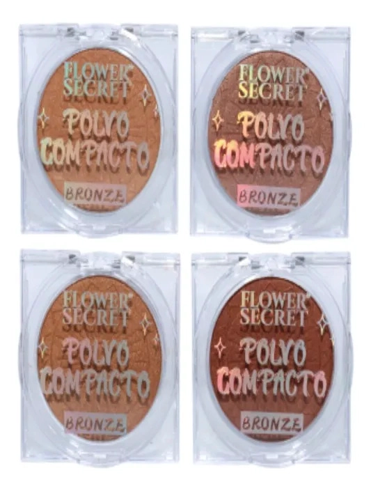 PACK 24 POLVOS COMPACTO FACIAL BRONZE ACABADO MATE LAU - 3