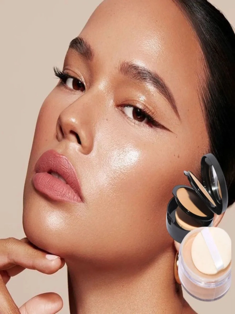 PACK 6 POLVO COMPACTOS FACIAL 3 EN 1 MATE MAQUILLAJE LAU - 8