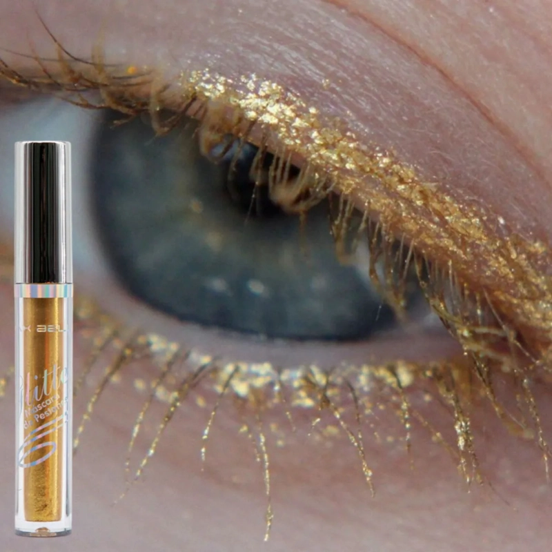 SET 2 MASCARAS PESTAÑAS GEL EFECTO BRILLO PROFESIONAL ALJ - 10