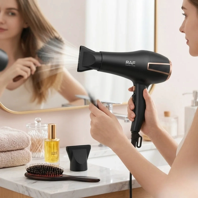 SECADOR CABELLO PROFESIONAL SILENCIOSO ANTI FRIZZ RAPIDO ALJ - 5