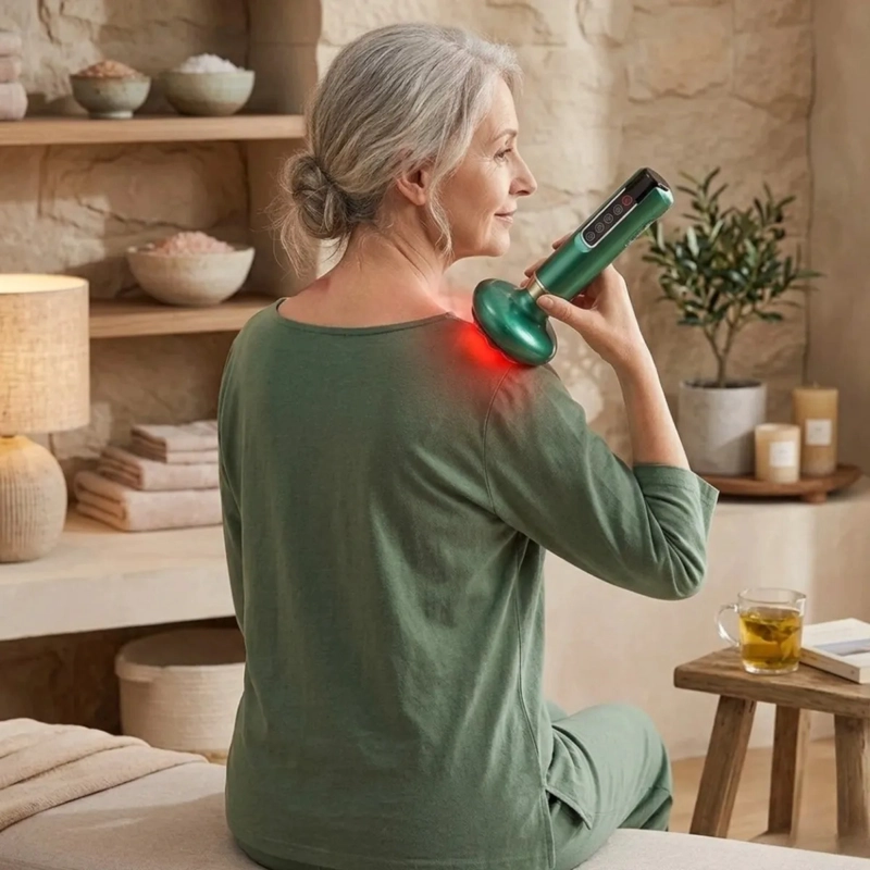 MASAJEADOR VENTOSAS INTELIGENTE TERAPIA MUSCULAR RELAX ALJ - 10