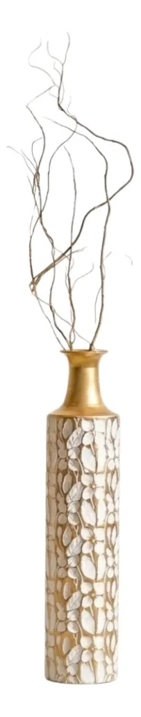 JARRON DECORATIVO SUELO GRANDE RELIEVE ELEGANTE SALON ALJ - 1