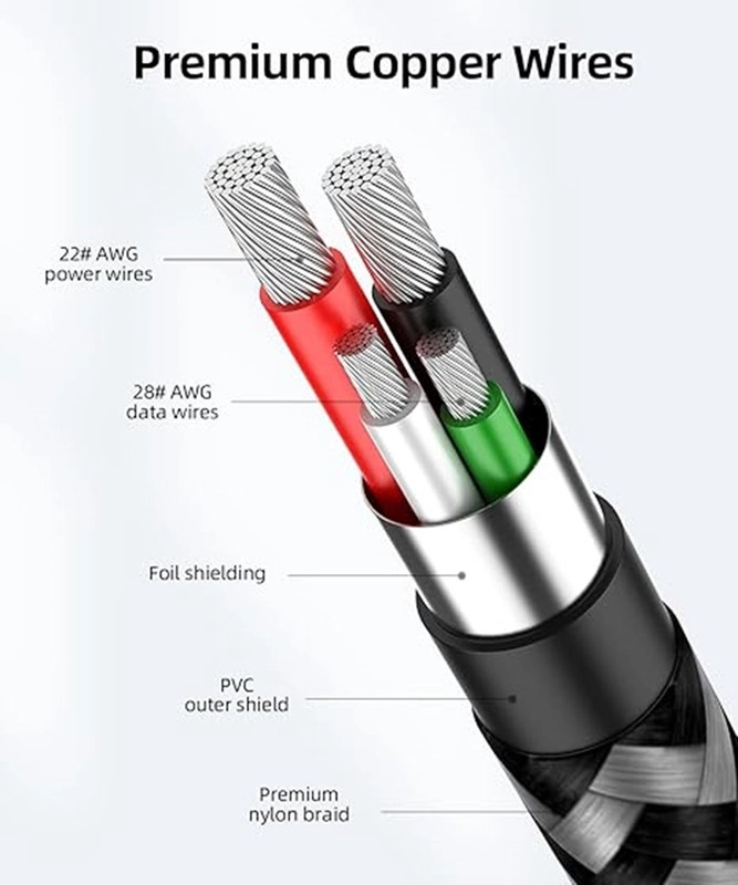 SET 3 CABLE MICRO USB CARGA RAPIDA SINCRONIZACION DATOS LAU - 6