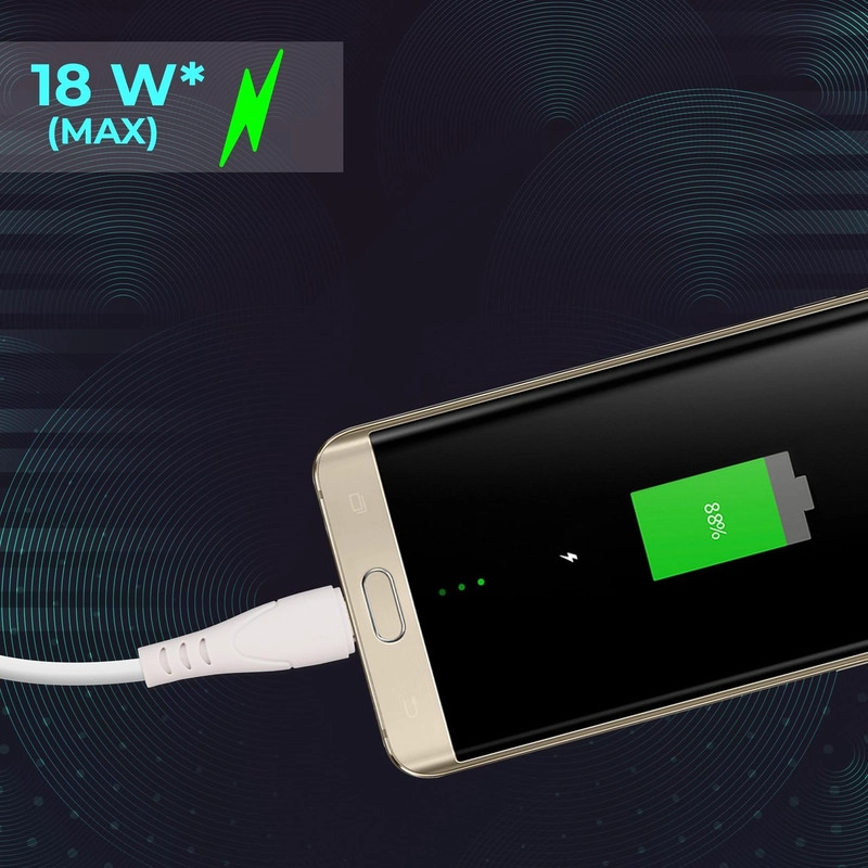 SET 8 CABLE MICRO USB SILICONA CARGA TRANSFERENCIA LAU - 7