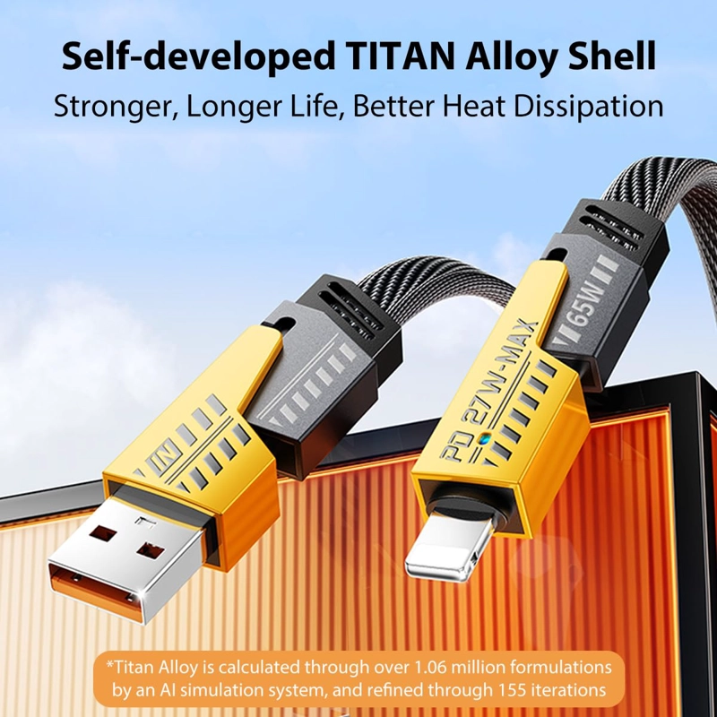 CABLE USB 4 EN 1 CARGA RAPIDA TIPO C LIGHTNING DATOS LAU - 6