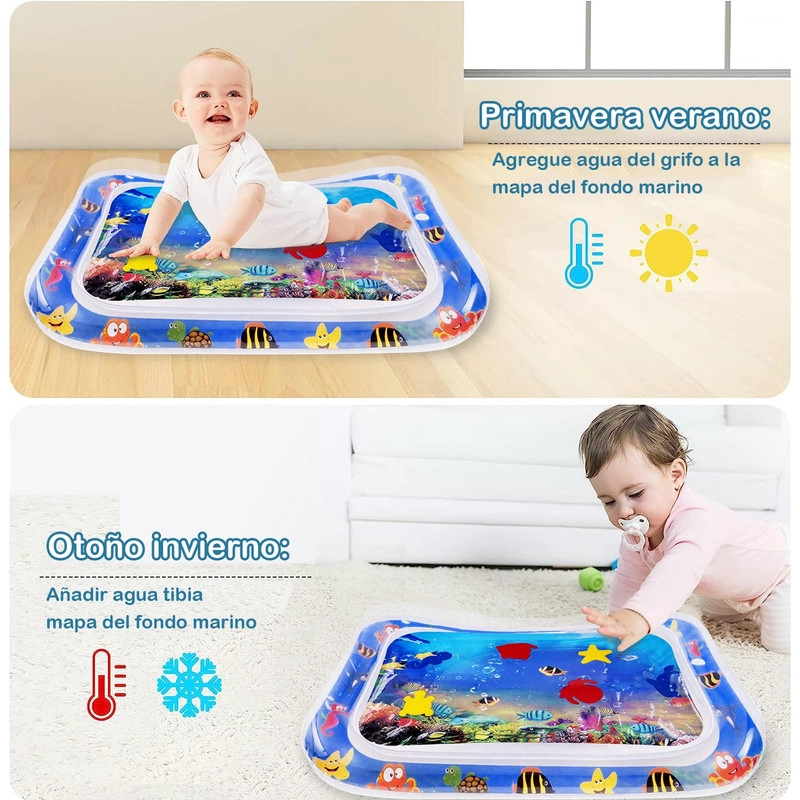 SET 2 COLCHONETA AGUA INFLABLE NIÑO DIVERSIÓN AIRE LIBRE LAU - 3