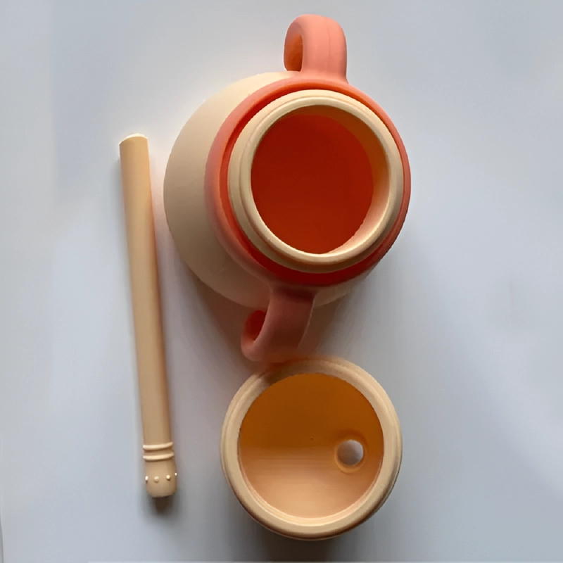 VASO TAZA ENTRENAMIENTO BEBÉS ASAS DOBLES PAJITA LAU - 7