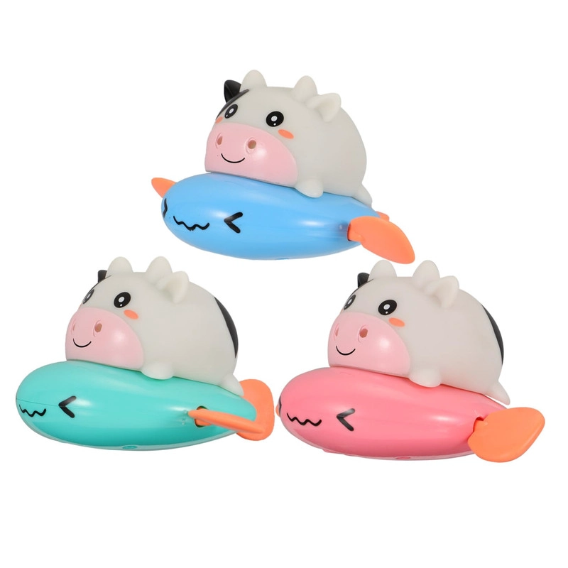 SET 4 JUGUETE BAÑO BEBES VACA PLÁSTICO PORTÁTIL BAÑERA LAU - 1