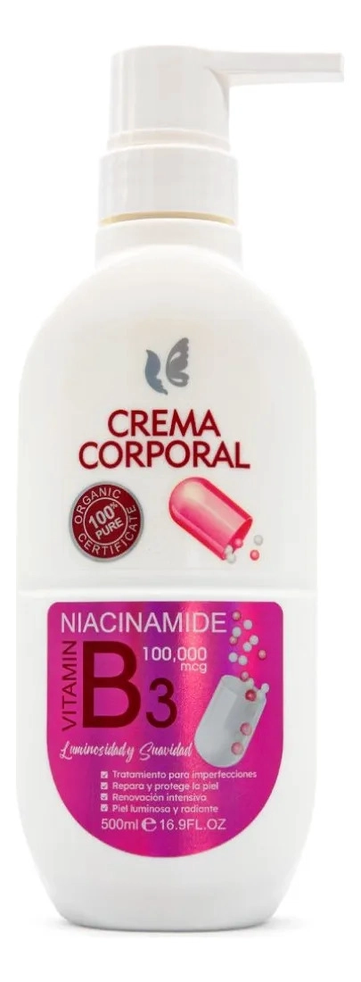 SET 2 CREMAS CORPORALES NIACINAMIDA HIDRATACION UNIFORME LAU - 1