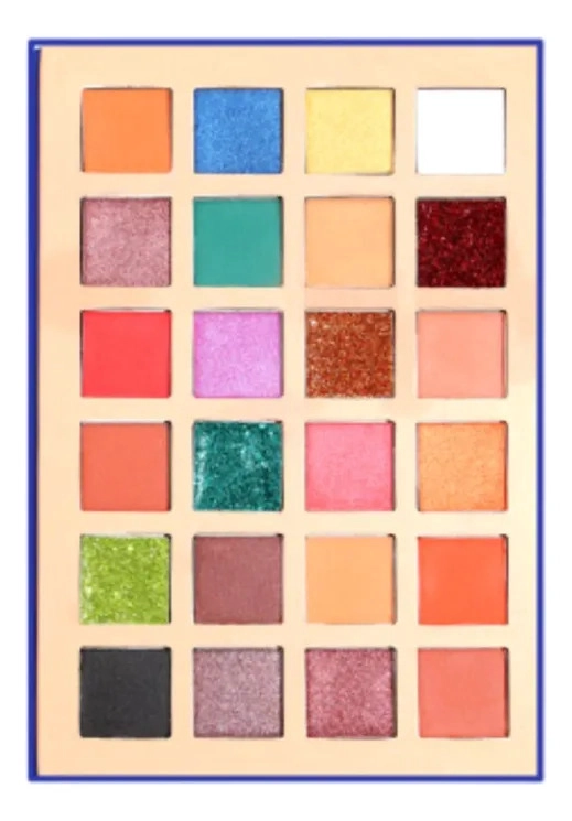 PALETA DE SOMBRAS 24 COLORES ACABADOS MATE BRILLANTES MV - 2