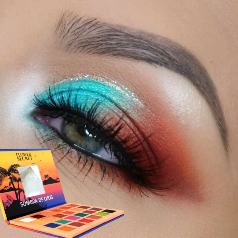 PALETA DE SOMBRAS 24 COLORES ACABADOS MATE BRILLANTES MV - 6