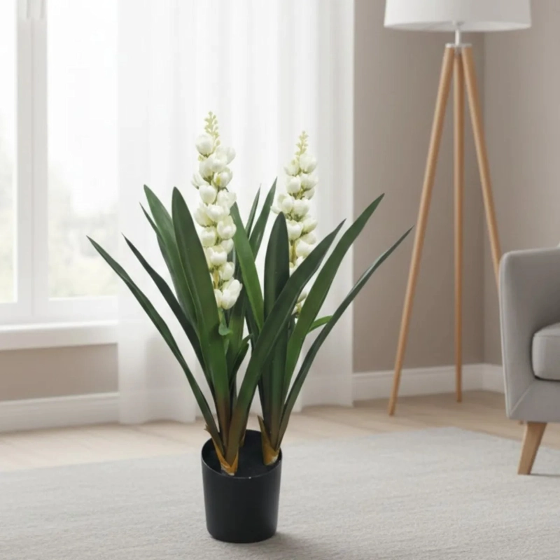 PLANTA ARTIFICIAL DECORATIVA FLORES INTERIOR OFICINA ALJ - 10