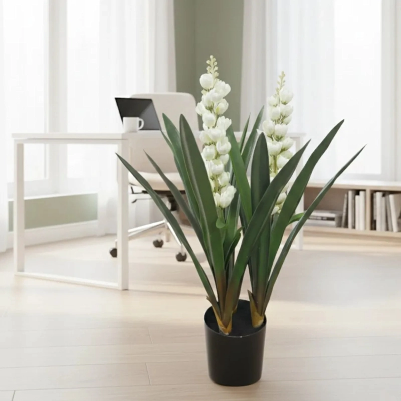 PLANTA ARTIFICIAL DECORATIVA FLORES INTERIOR OFICINA ALJ - 6