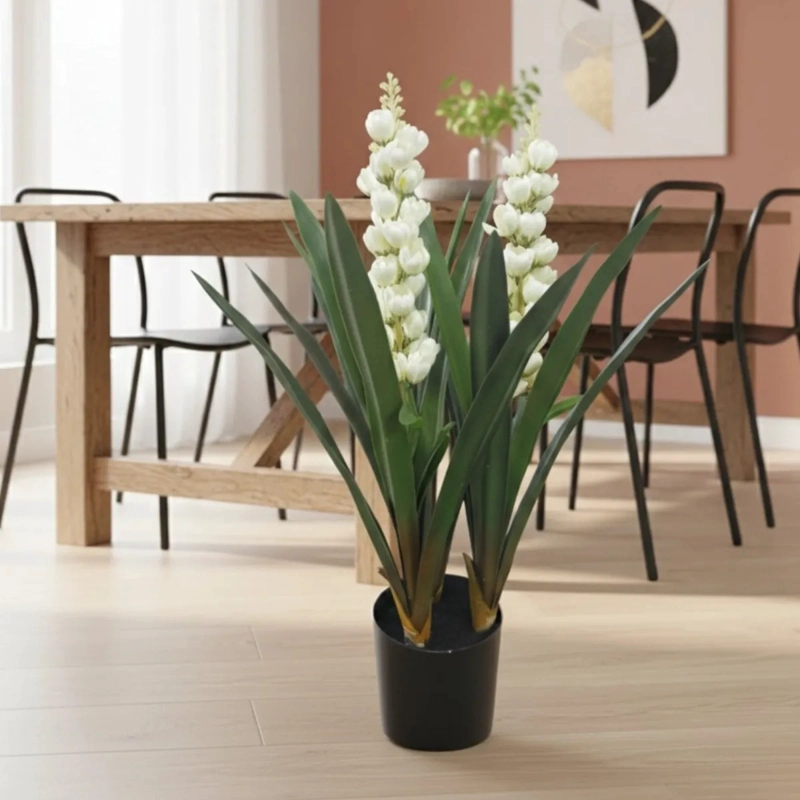 PLANTA ARTIFICIAL DECORATIVA FLORES INTERIOR OFICINA ALJ - 8