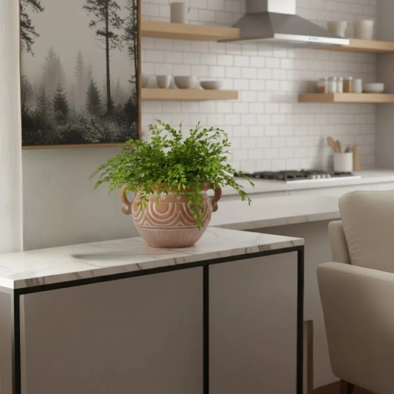 MACETA VASIJA ESTILO ANTIGUO ASAS DECORACION RUSTICA ALJ - 10