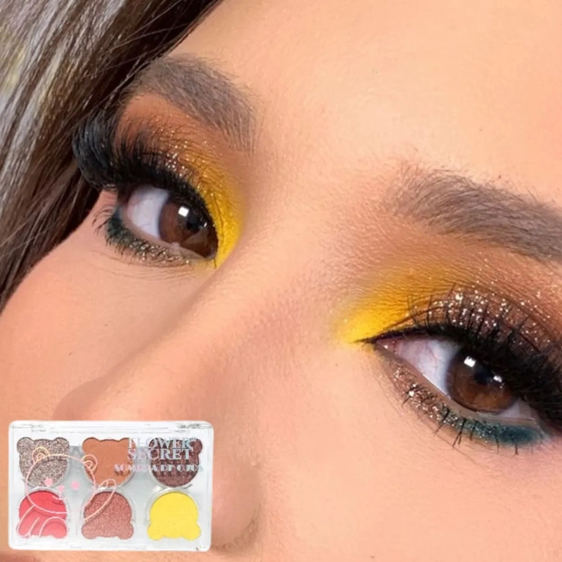PAQUETE 24 PALETAS SOMBRAS OJOS 6 COLORES ESTE TICA OSITOS MV - 8