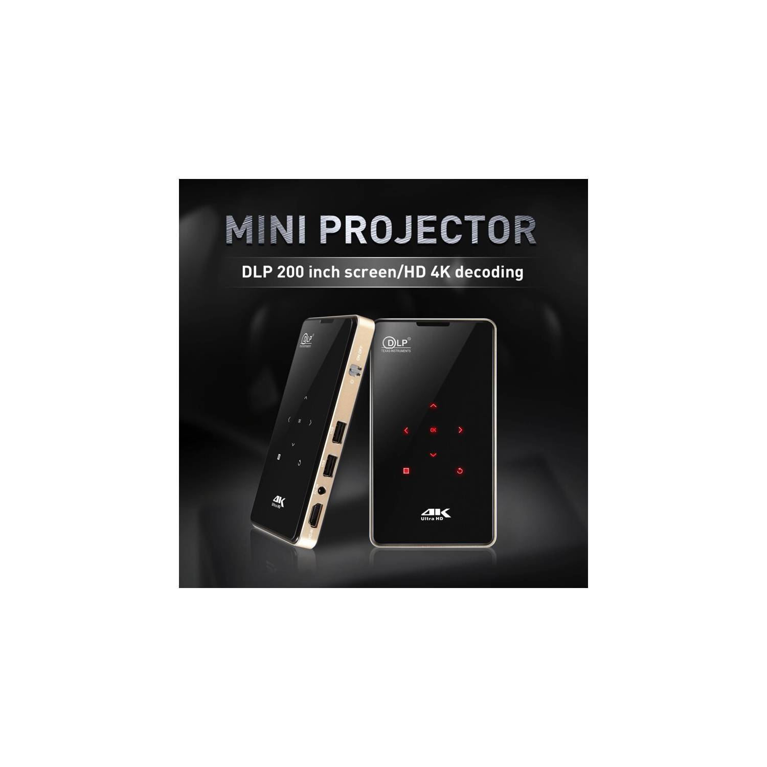 PROYECTOR FULL HD (1920 X 1080) DLP MINI PORTABLE P9 (1G/8G) 200 ANSI LÚMENES - 4