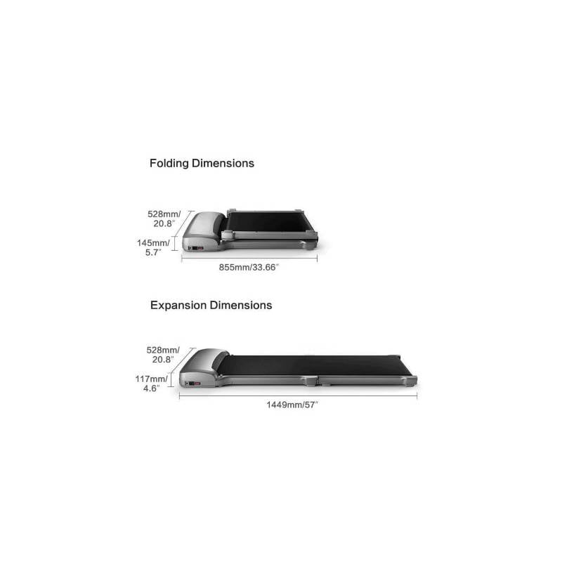 CAMINADORA KINGSMITH C1 6 KM/H XIAOMI WALKINGPAD C1 BLANCO MAS RODILLERAS - 2