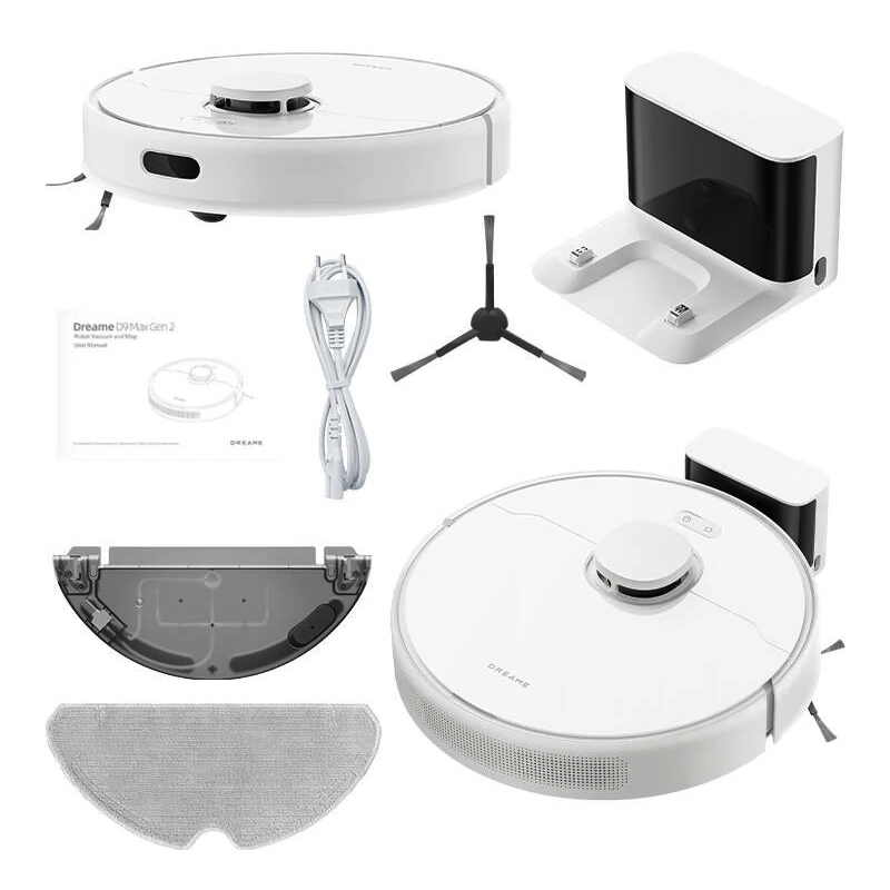Ripley - DREAME D9 MAX GEN 2 ROBOT ASPIRADOR BLANCO 6000PA SUCCION