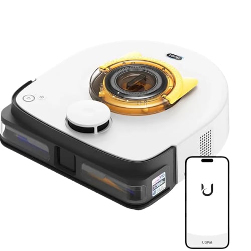 UBPET V10 ROBOT ASPIRADOR PARA PELO DE MASCOTAS, CEPILLO AUTOLIMPIANTE, PARA ALFOMBRAS, 22,000 PA - 1