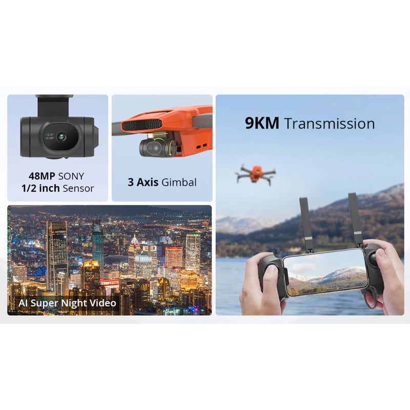 XIAOMI FIMI DRONE MINI 3 COMBO 4K 60FPS AI SUPER NIGHT VIDEO, 9KM DE ALCANCE - 5