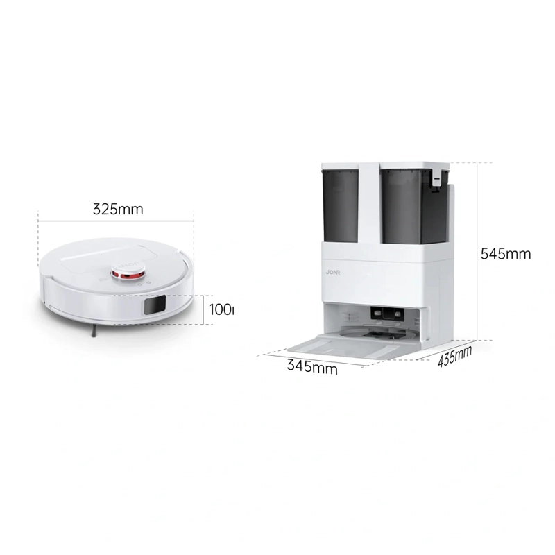 ROBOT ASPIRADORA JONR T5 LITE CON BASE DE SECADO Y LAVADO DE MOPA, MOPAS GIRATORIAS, NAVEGACION LDS - 6