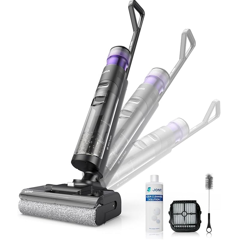 JONR ED12 PRO MAX – ASPIRADORA INALAMBRICA EN SECO Y HUMEDO, CON DISEÑO PLANO DE 180°,17000PA - 1