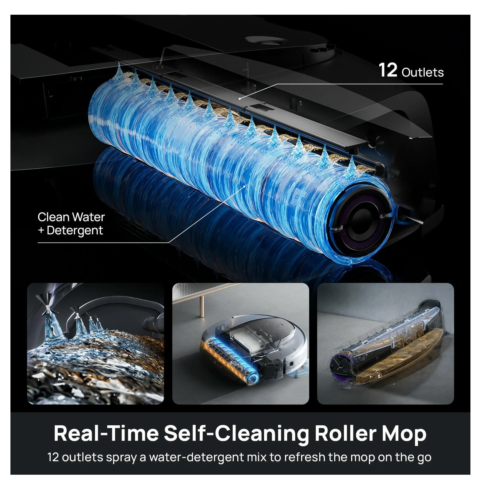 3I S10 ULTRA ROBOT ASPIRADOR Y TRAPEADOR CON SISTEMA WATERRECYCL, SUCCION DE 13000 PA - 5