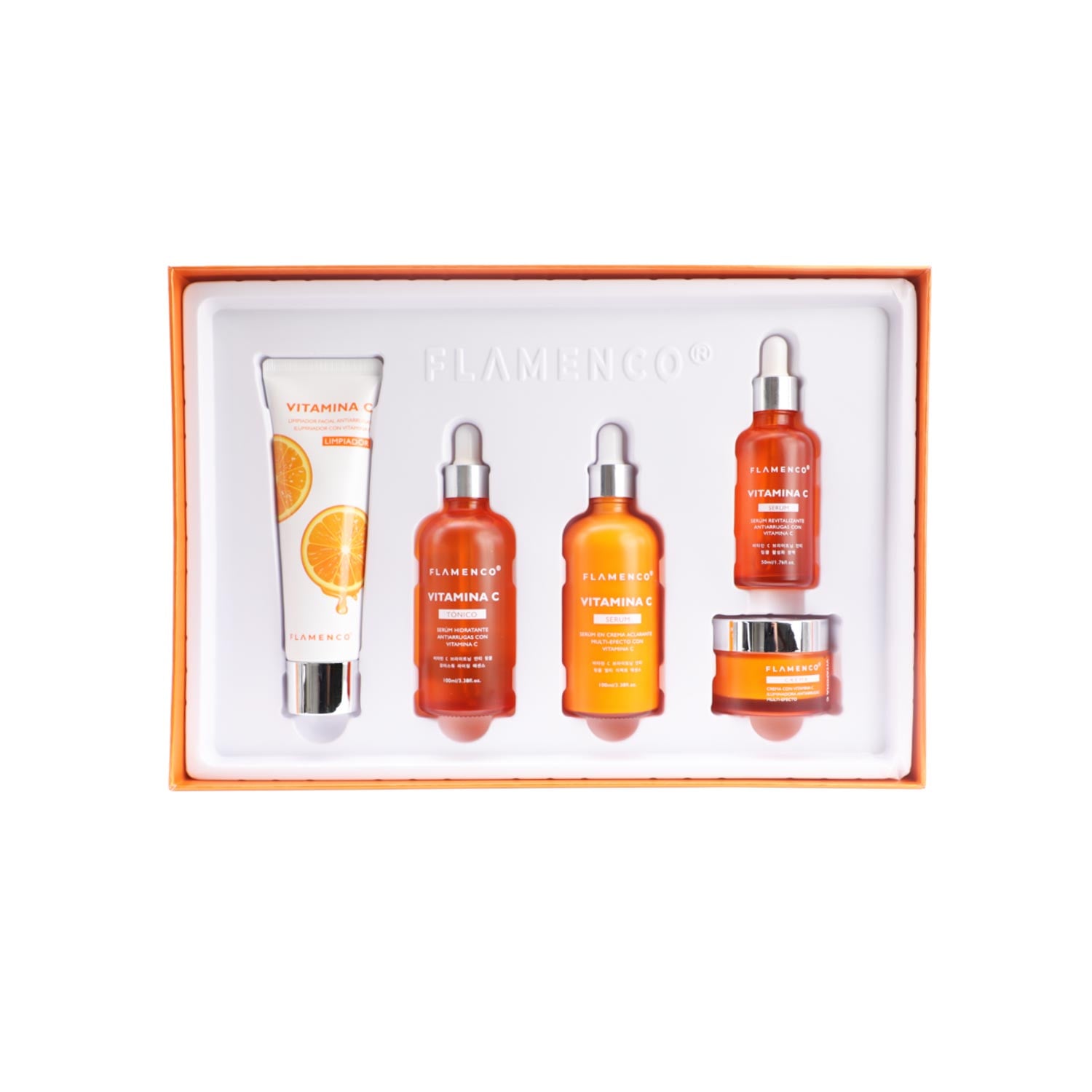 KIT SKIN CARE ROSTRO FLAMENCO LINEA VITAMINA C RONDON - 1