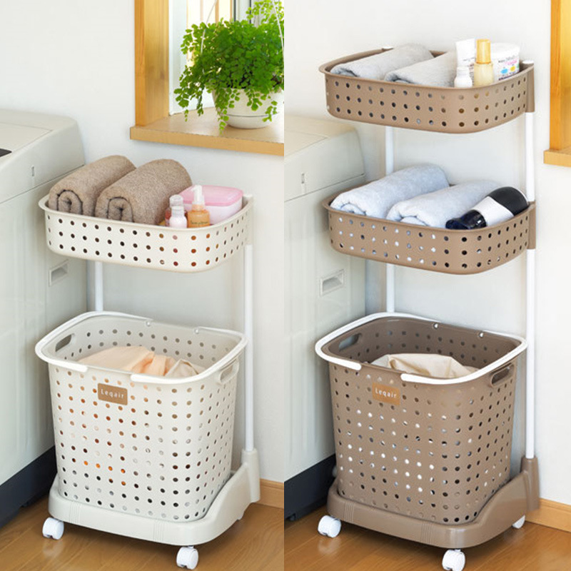 CESTA COLADA RUEDAS ESTANTE BAÑO EXTRAIBLE CAPACIDAD RONDON - 5