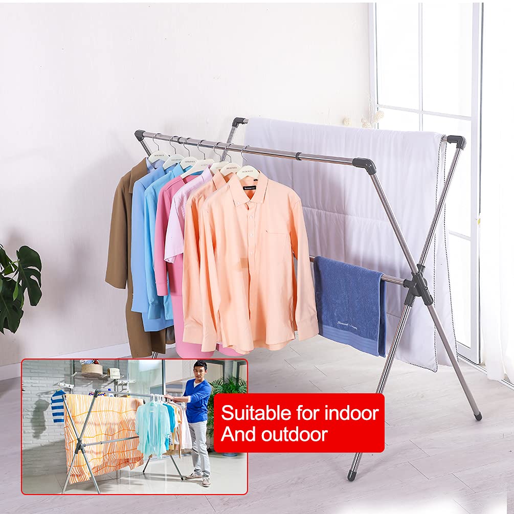 PLEGABLE EXTENSIBLE TENDEDERO DOBLE CARRIL PERCHERO RONDON - 2