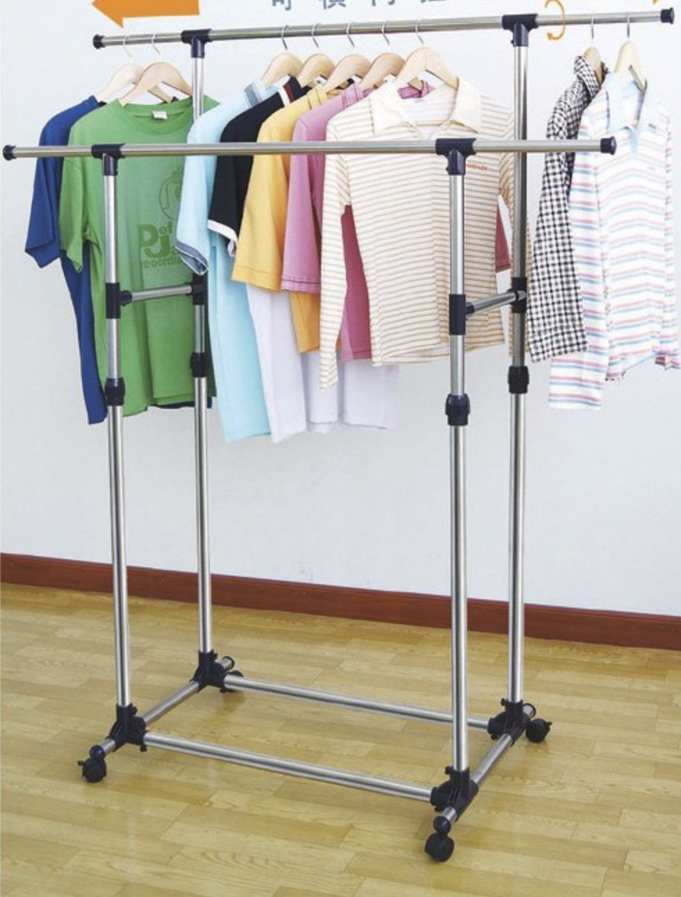 TENDEDERO PLEGABLE BARRA PARALELA RACK SECADO RONDON - 9