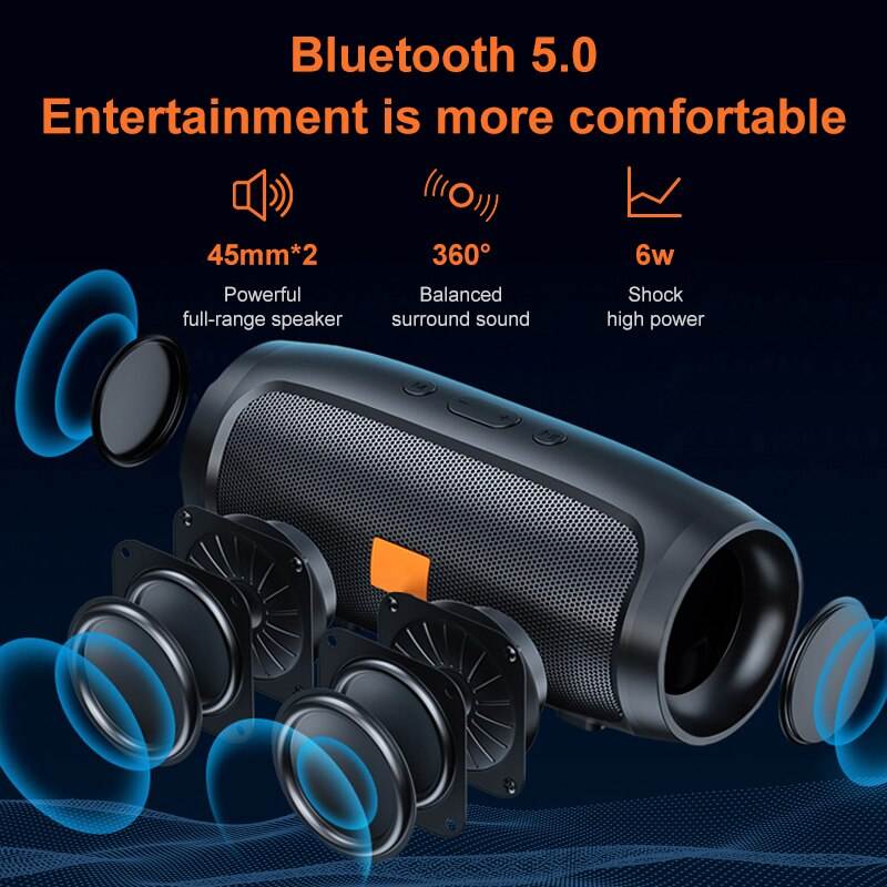 ALTAVOCES BLUETOOTH INALAMBRICOS BLUETOOH SUBWOOFER ESTEREO RONDON - 9
