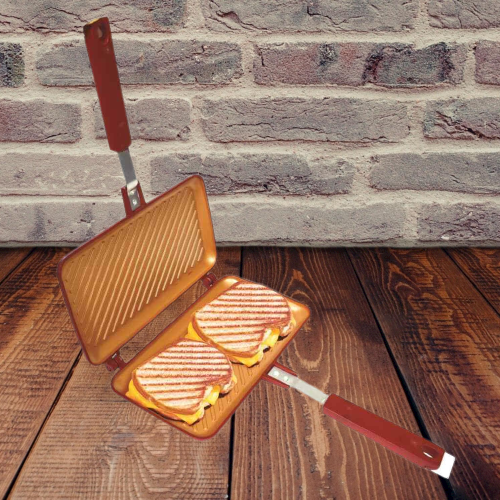 SARTÉN SANDWICHES DOBLE LATERAL ANTIADHERENTE TOSTAR RONDON CAPACIDAD 2 - 7
