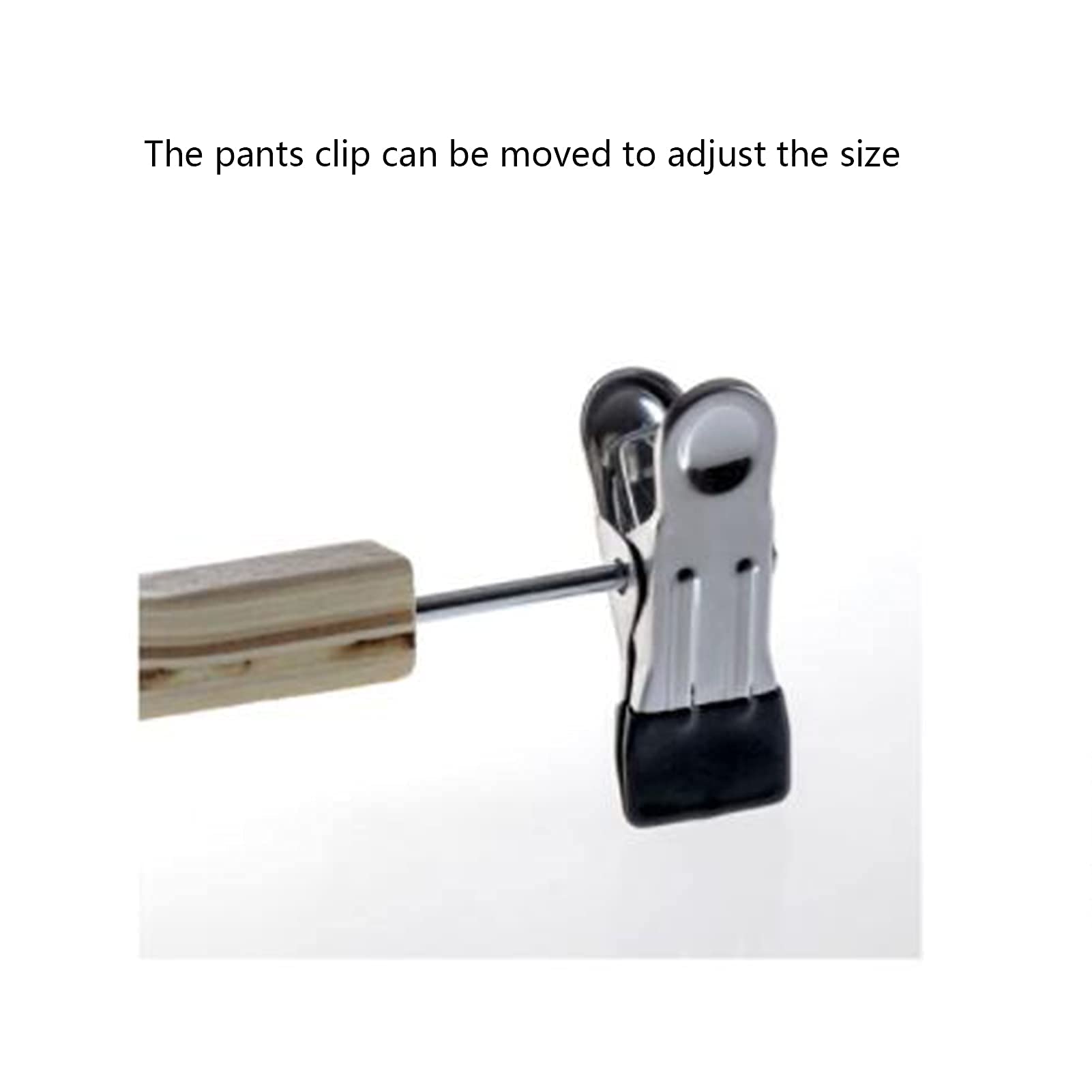 ANTIDESLIZANTE PERCHAS CLIPS AJUSTABLES 8 UNIDADES RONDON MADERA - 6